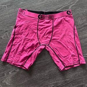 Men’s Ethika Pink Boxer Brief Underwear